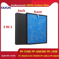 Suitable for Sharp Air Purifier FP-F30E FP-GM30E FP-J30E FP-JM30E-B FZ-F30HFE FP-J30E-A FP-GM30 KC-F30E KC-F30E-W HEPA activated carbon filter to remove PM2.5 haze and formaldehyde odor Accessories