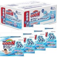 【缺】日本製 GOO.N 大王製紙 純水99% 屁屁可用濕紙巾 (70枚)