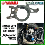 Yamaha XMAX250 XMAX300 P34 Rear Caliper Bracket P34 XMAX Rear Lower Disc Bracket XMAX Disc Belakang Bracket Wheel Nut T