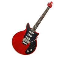 Upgrade Brian May Red Special Guitar 24 Frets 3 Burns Tri-Sonic Pickups Floyds Tremolo Bridge