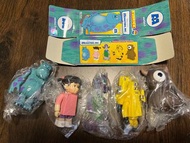 Medi Com Toy Disney Pinar Monster Inc Kubrick Series 1 Sulley Boo Celia CDA Little Mikey set