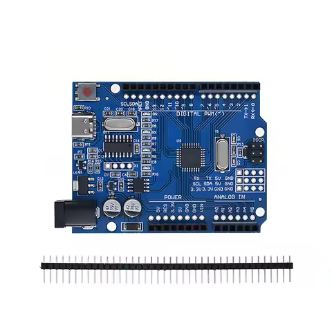 Official (CH340G) MEGA328P Chip for Arduino UNO R3 + USB/TYPE-C CABLE ATMEGA328P-AU Development Boar