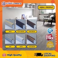 Aqsa L-Profile Aksesori Lantai SPC & Lantai Vinyl Penghujung Tangga atau Bucu Bersudut 90° SPC Floor