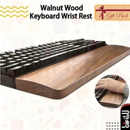 GiFtuO Walnut Wood Keyboard Wrist Rest / Palm Rest for Mechanical Keyboard