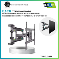 Kaloc X7A Upgraded Version of X7 - KLC-X7A 32 inch - 75 inch 50°-80° Double Swivel TV Wall Mount Bra