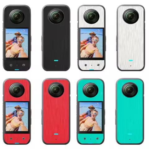 Colorful Metal Drawing Grain PVC Stickers Protective Film Front + Back Scratch-proof Decals Skin for