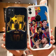 DK-84 FC Messi Silicone Casing black and white for VIVO IQOO Z10 Y56 Y35 Y17S V60 Y28 2024 5G