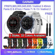 Garmin Fenix E / 8 47mm / Fenix 7 6 5 / Instinct E 3 45mm / Instinct 2 / FR 970 965 955 945 QuickFit
