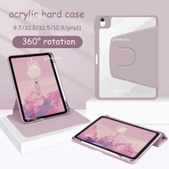 360 Degree Rotating Case For iPad 10th Gen 2022 Pro 11 M2 Air 4 5 10.9 Pro 11 2021 10.2 9th Mini 6 Smart Auto Sleep Wake Case with Pencil Slot