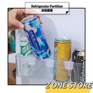 🦁 1pcs Refrigerator Partition Fridge Organizer Storage Compartment Clip Transparent Divider Storage Rack Adjustable 冰箱隔板