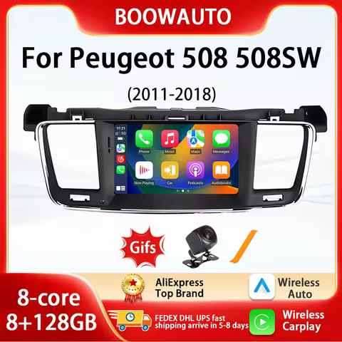 7" Car Radio For Peugeot 508 508SW Android Carplay Multimedia Video Player Head Unit JBL GPS Navigat