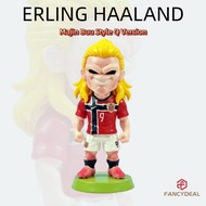 Erling Haaland Majin Buu Style Q Version Figure, Resin GK Statue, Norway No.9 Football Jersey Model,