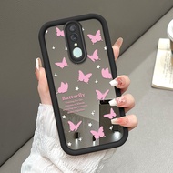 HP OPPO F11 Butterfly Mirror Phone Case Mirror Kesing Softcase Cesing Kasing Silikon Cute Sofcase 86