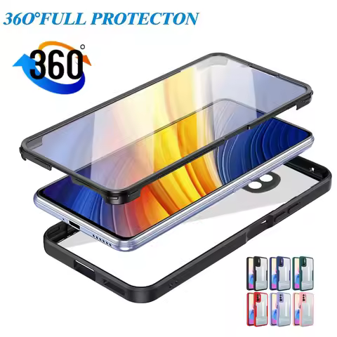 Ultra Thin 360 Full Cover Case For POCO X3 NFC F3 M3 M4 Pro 5G Couqe For Xiaom Mi 11T 11 Lite 11i 11