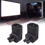 CH Universal IEC320 C14 to C5 Connector C5 Male to C14 Female Up Down Angle Power Plug Adapter Socke