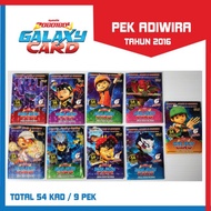 Boboiboy Galaxy Card Kad Pek Adiwira [Ready Stock] [Complete Full Set]