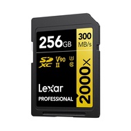 Lexar SD Card 256GB Flash Memory Card 32GB 64GB 128GB Card SD U3 8K V90 Microsd SD Cards for Camera SD2000X up to 300Mb/s