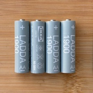 IKEA แบตเตอรีชาร์จไฟได้ AA  AAA ชาร์จไฟได้ 1000 ครั้ง LADDA