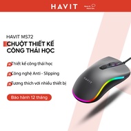 HAVIT MS72 Wired Mouse, Sensitivity Up to 1200 DPI, With RGB Light - Genuine Havit