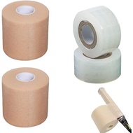 2 Set Pita Cengkaman Raket Tenis, Overgrip Raket, Balutan Busa Lembut dengan Pita Pelindung Filem Ka