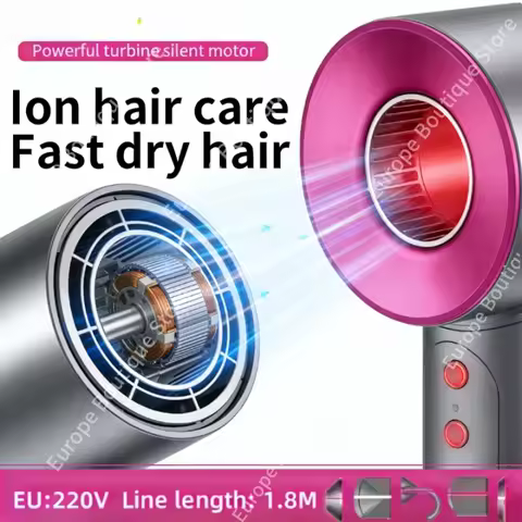 New Super Hair Dryer 220V Leafless Hair Dryer Personal Hair Care Styling Negative Ion Tool Schedule 