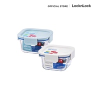 LocknLock กล่องถนอมอาหาร The Clear Square Container ความจุ 300 ml. รุ่น LNG205MIT