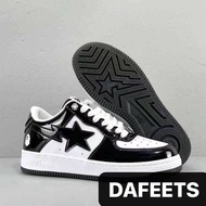 Size 36-45 Dft Bape Star Glossy Shoes Sport Rubber Sneakers Shoes For Men And Women Unisex Shoes