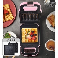 Everton House Waffle Maker (Pink/Red) Waffle Machine Sandwich Maker Snack Maker Waffle Maker Waffle Pan