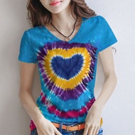 Ladies Shirt Round Neck Fashionable Comfortable 100 t Match Casual Trendy Short Sleeve LZ2B