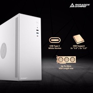 Paradox Luxy M ATX Computer Casing includes PSU 400W - PC Case Micro ATX White