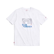 EDWIN 男款 立釦印花短袖T恤 (白色) #上衣