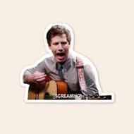 Jake Peralta Screaming Sticker - Funny Brooklyn Nine-Nine Meme Decal, B99 Fan Gift For Kindle & Lapt