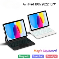 Magic Keyboard Case with Backlight for iPad 10th Generation 2022 10.9 Inch Tablet Wireless Keyboard TouchPad Smart Cover