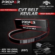 New v-belt gates 23100-k97-601 sbd003hmi-pcx 150 2018/adv