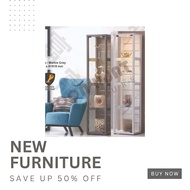 Display Cabinet in Glass/ ALMARI HIASAN/ ALMARI HIASAN MODERN