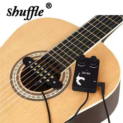 Acoustic Guitar Sound Hole Pickups Connections Amplifier Adjustable Volume Classical Folk Guitar Uni