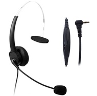 Telephone Headset Headphone Cisco Linksys Cordless Dect Phones Audio 2.5mm MIC Volume Control