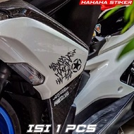 Motorcycle Cutting Sticker HAHAHAHA KetawaJoker Motorcycle Car Helmet Comic DC Sticker Joker