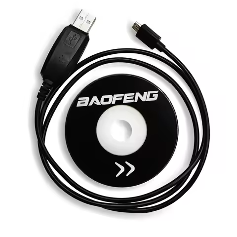 BAOFENG BF-T1 USB Programming Cable With CD Software For Baofeng Walkie Talkie bft1 Write Frequency 