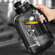 ruieraaaPET 2800ML Sports Water Bottle Large-capacity Gym Fitness Kettle Big-belly Water Cup With St