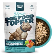 Bully Max Freeze-Dried Raw Dog Food Toppers for Puppies & Adult Dogs - Salmon with Real Fruits & Veg