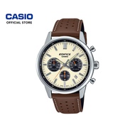 Casio Edifice EFR-575L-7A Brown Leather Band Men Watch