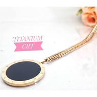 Titanium BULGARI Long Necklace 65cm