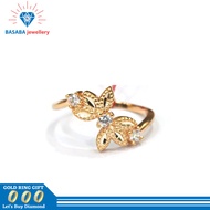 Cincin 375 emas 375 terbaru wanita-emas asli 375 terbaru ori