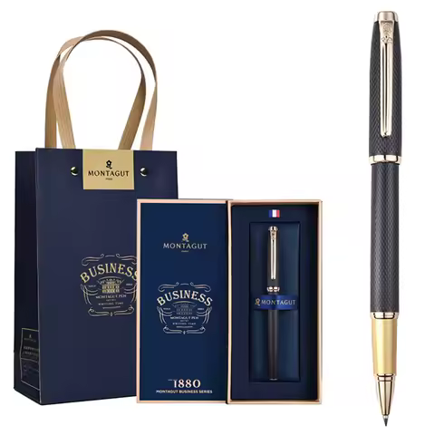 Montagut Classic Multicolor For Choice Golden Trim Iridium Roller Ball Pen High Grade Stationery Wri