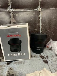 平 新淨靚仔 全套有盒 Samyang 14 14mm F2.8 AF EF Canon Mount 自動對焦 Auto Focus