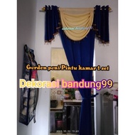 1Set Gorden Poni Pintu kamar dan pintu ruangan poni Gorden atas pintu