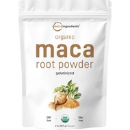 Trace Ingredients Organic Maca Root Powder, 2 Pounds, Gelatin Enhanced Absorption, Rich in Antioxida