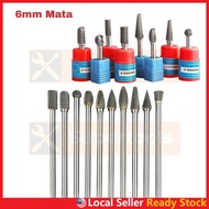 6mm Tungsten Carbide Burr Single Cut Double Cut Rotary Porting Tool Mata Porting Mata Korek
