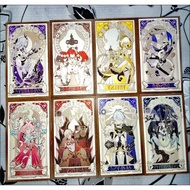 8Pcs/Pack Line Art Game Merch Fans Collection Character Cards Tribios Castorice Mydei Cipher Anaxa P